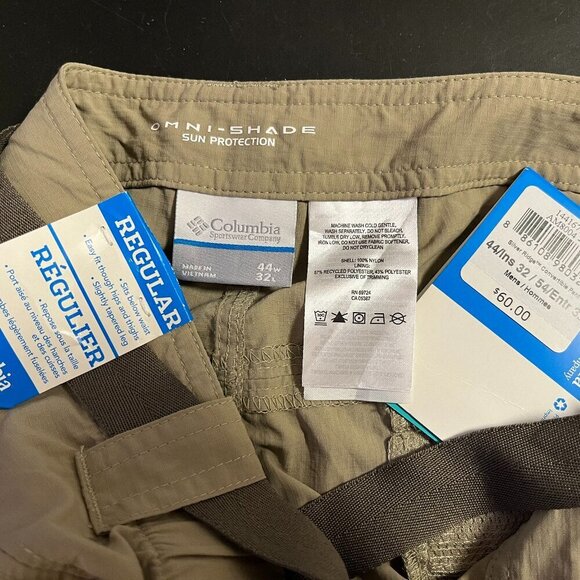 Columbia Men’s Silver Ridge Convertible Pants - Size 44 x 32 - NWT $60 - Picture 9 of 9